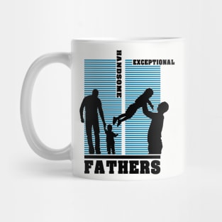 fathers day-handsome and exceptional Mug